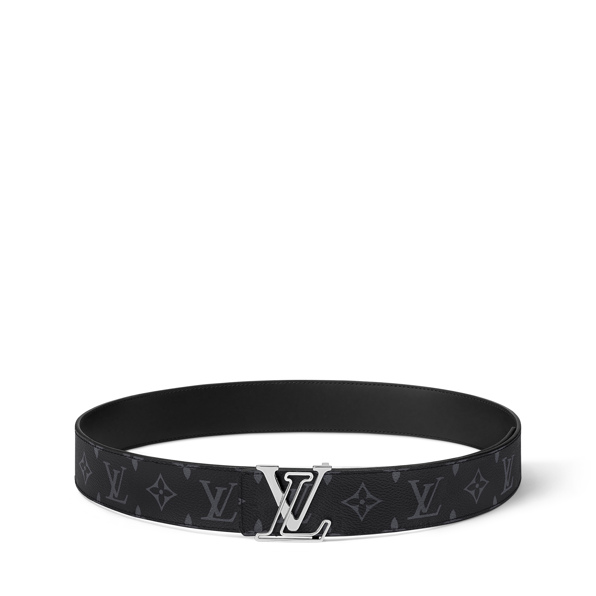 LV Line 40mm Reversible Belt Monogram Eclipse Canvas - Accessories
